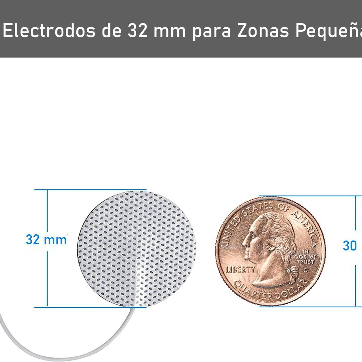 PERUMASSAGE - Set de 8 Electrodos Circulares para Rostro / Facial.