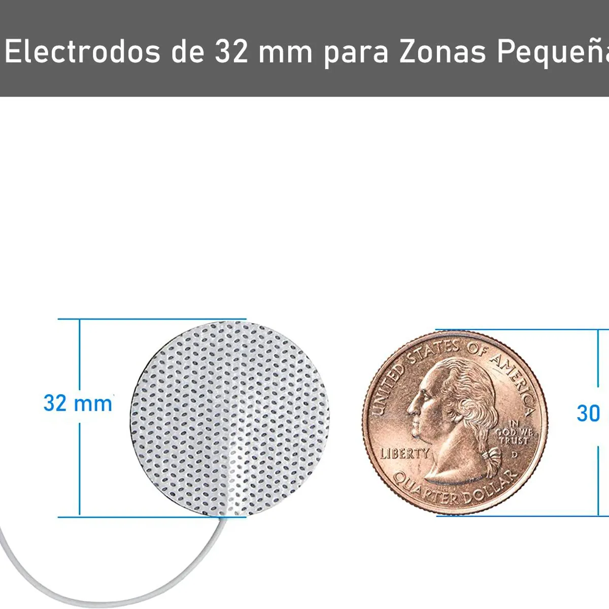 PERUMASSAGE - Set de 8 Electrodos Circulares para Rostro / Facial.