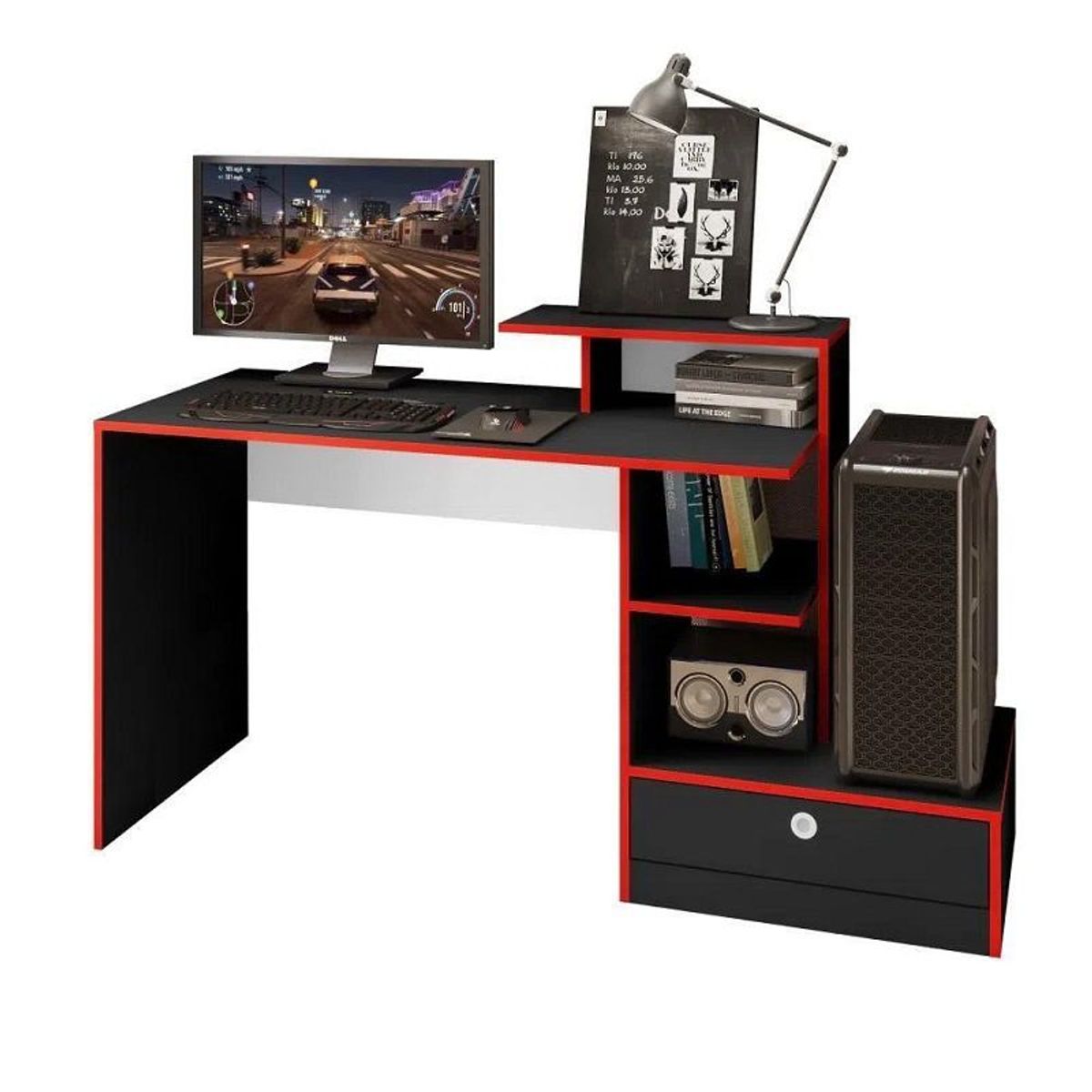 73 EXPERIENCE - Escritorio Gamer - Color Negro - 73 Experience