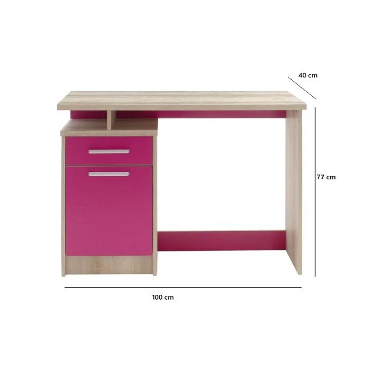 73 EXPERIENCE - Escritorio Keta - Color Ceniza & Fucsia - 73 Experience