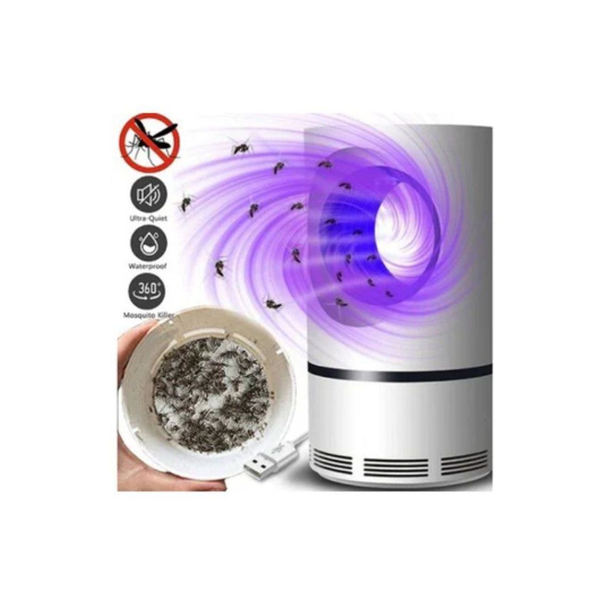 GENERICO - Lampara led anti mosquitos de calidad grande