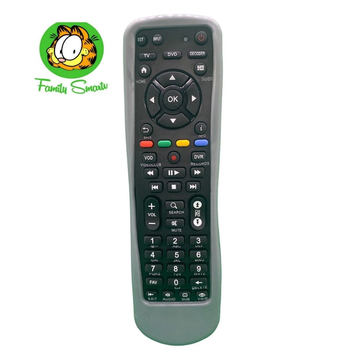 UNIVERSAL - Funda de Silicona para Control Remoto Para Deco Movistar Plomo