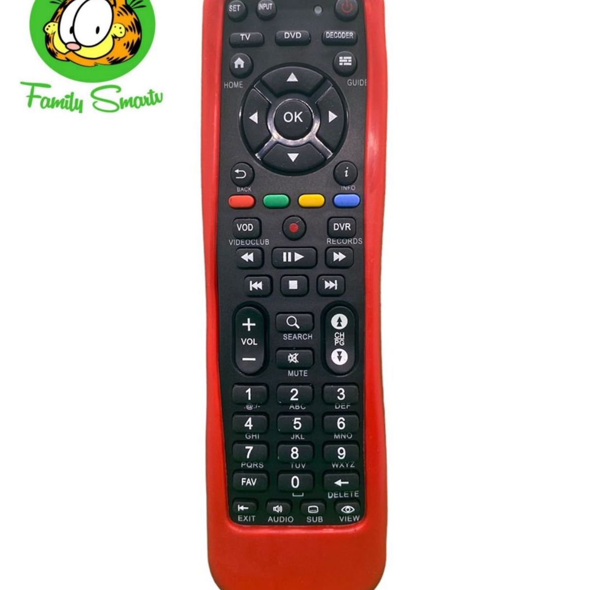 UNIVERSAL - Funda de Silicona para Control Remoto Para Decodificador Movistar Rojo