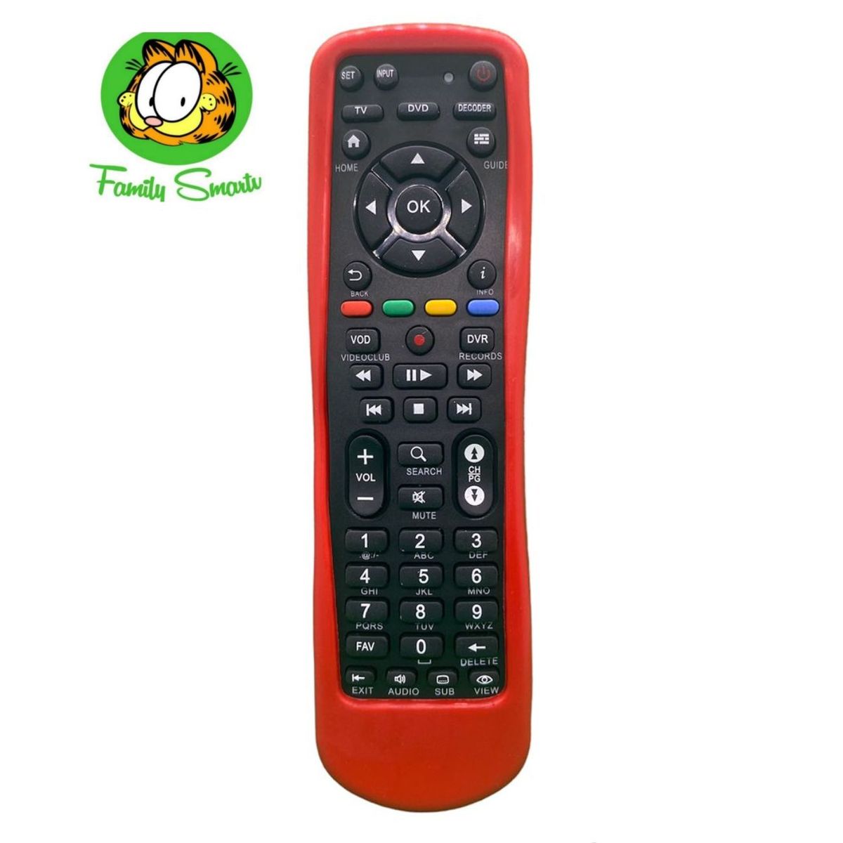 UNIVERSAL - Funda de Silicona para Control Remoto Para Decodificador Movistar Rojo