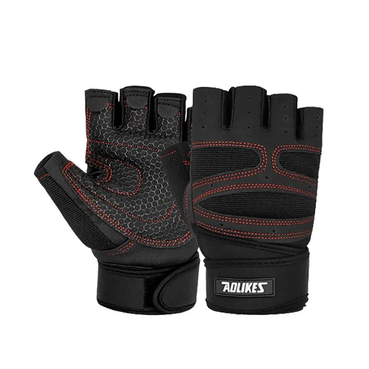 AOLIKES - Guantes Deportivos AOLIKES A-109 Gym Levantamiento Pesas