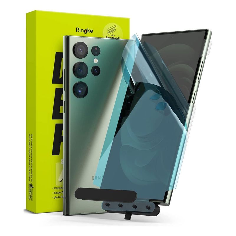 RINGKE - Mica de goma Ringke Galaxy S23 Ultra 2 unidades - Importado USA