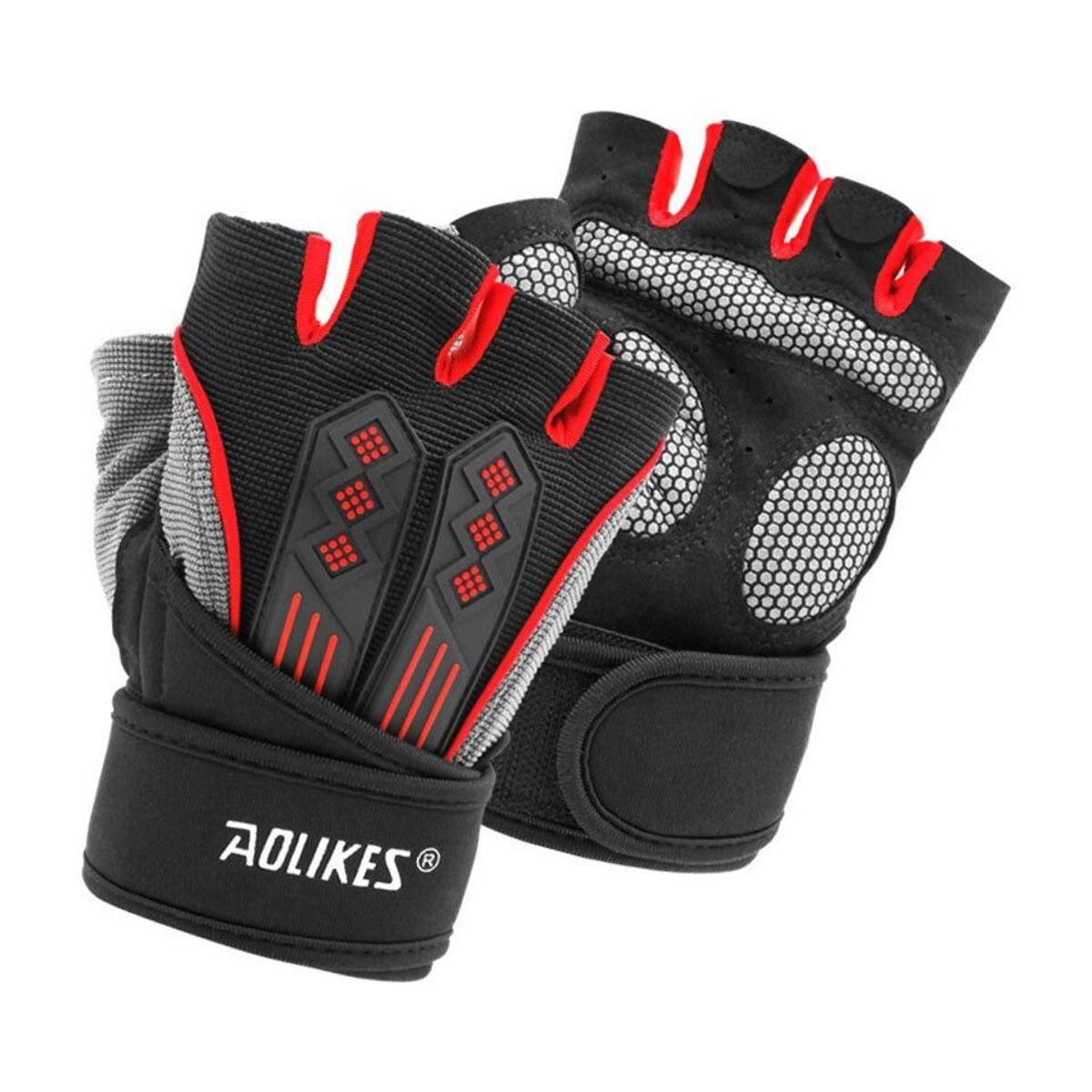 AOLIKES - Guantes Deportivos AOLIKES A-115 Gym Levantamiento Pesas
