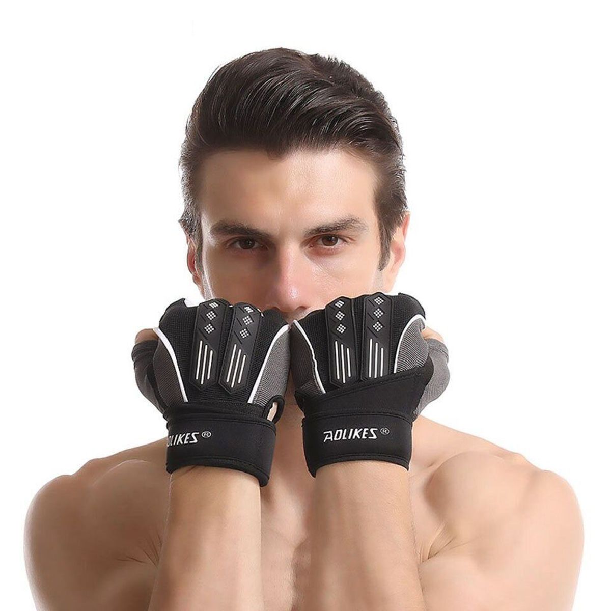 AOLIKES - Guantes Deportivos AOLIKES A-115B Gym Levantamiento Pesas