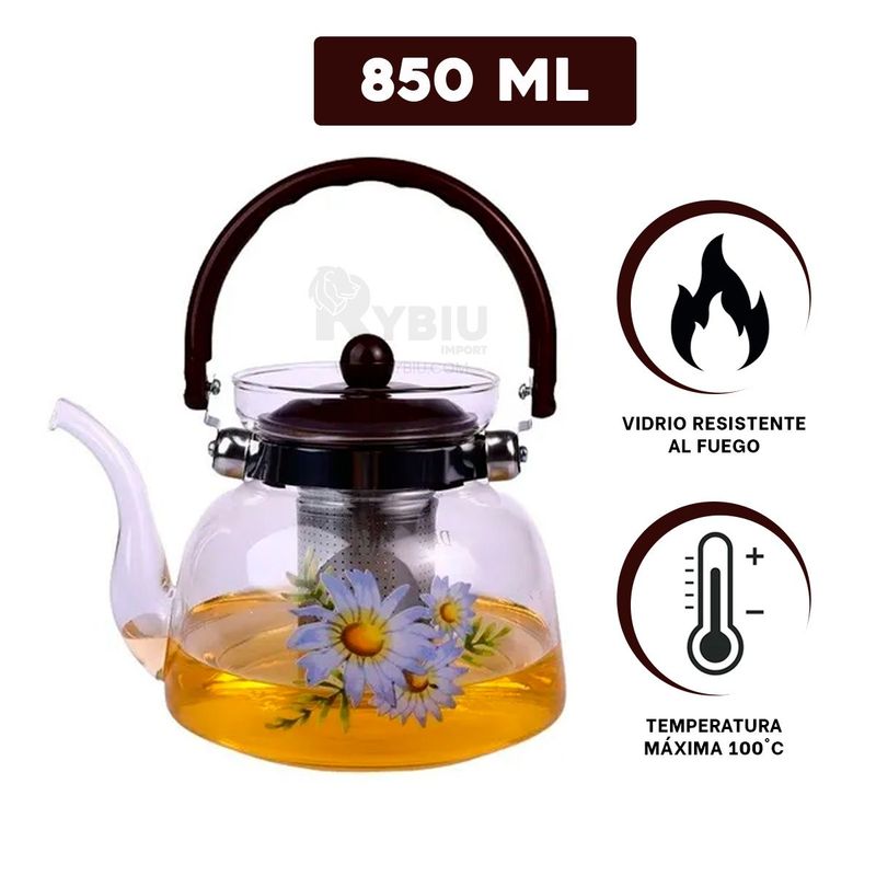 GENERICO - Vidrio Pyrex Tetera 850 ml