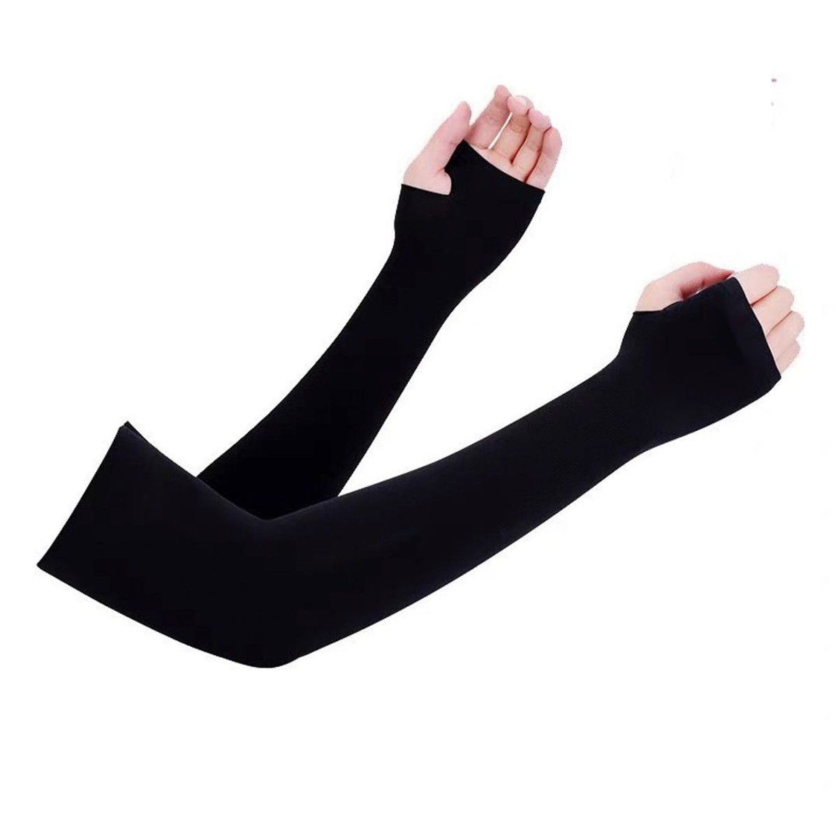 TODO FIT - MANGA DE BRAZO PROTECCIÓN UV SEDA PROTECTORA NEGRO