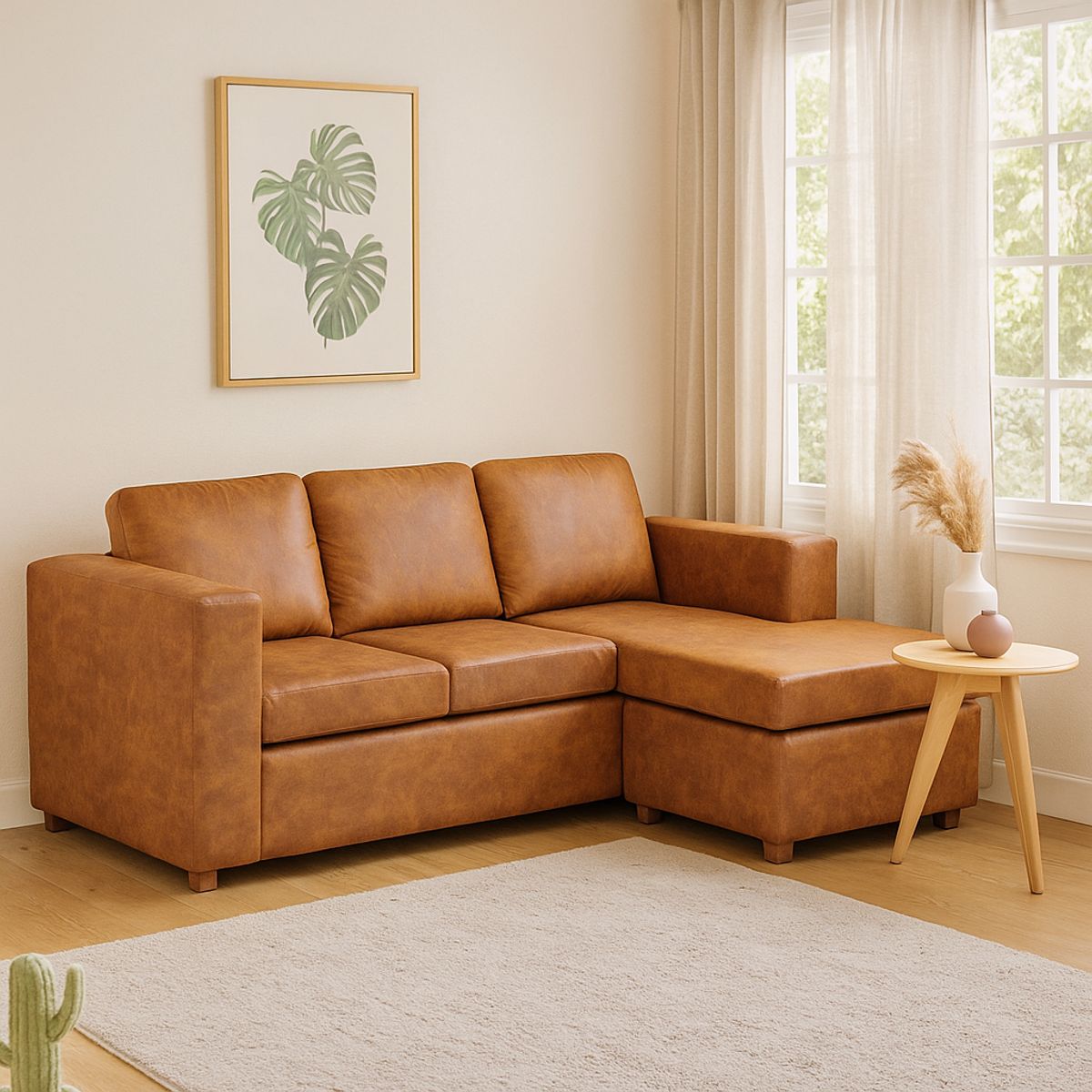 CASA BELLA - Seccional New Orson 3 Cuerpos Lados Intercambiables Chocolate