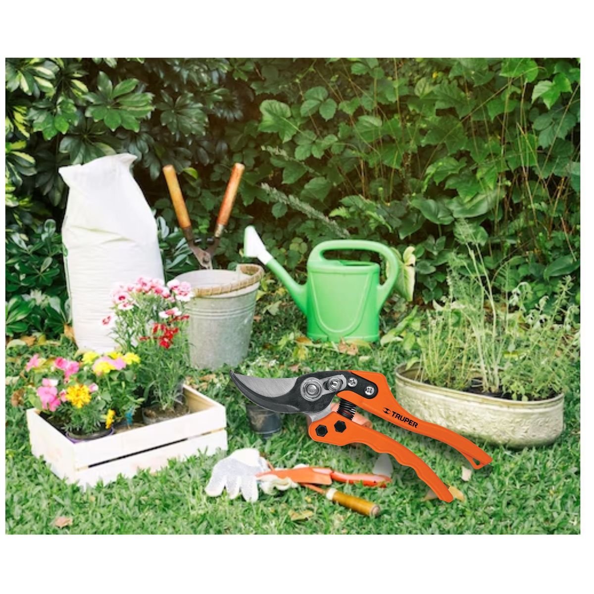 TRUPER - Tijera de poda 8 cuchillas de acero SK5