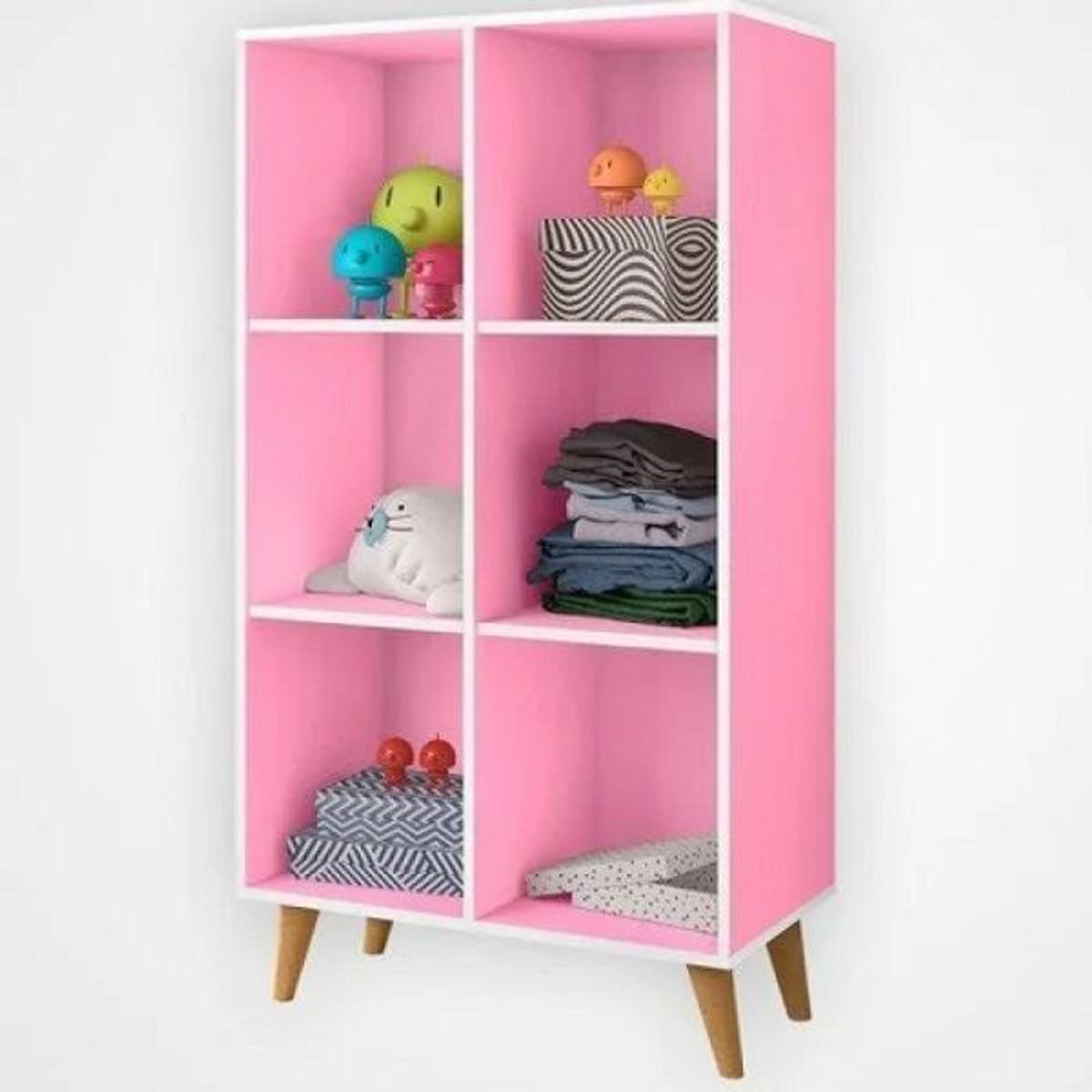 73 EXPERIENCE - Librero Marvi - Color Rosado - 73 Experience