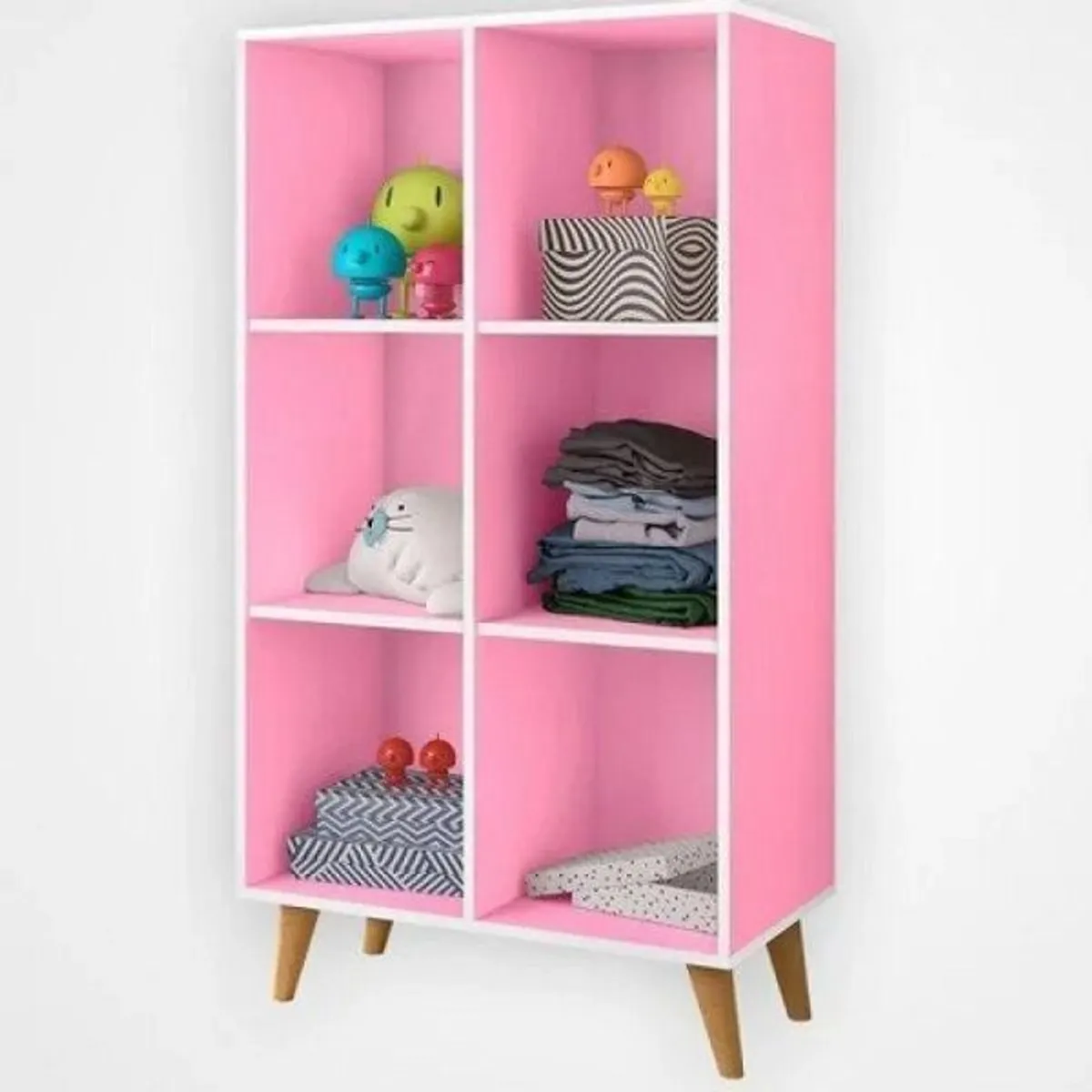 73 EXPERIENCE - Librero Marvi - Color Rosado - 73 Experience