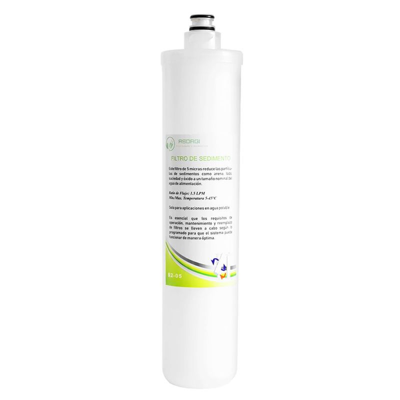 ASDAGI - Filtro 5 micras - 1ra Etapa - Purificador Agua Osmosis Asdagi.