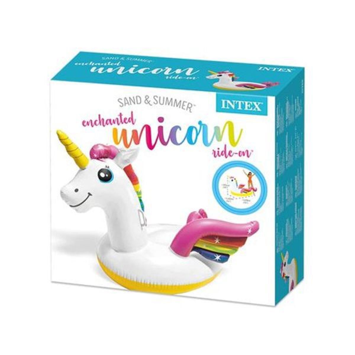INTEX - Flotador inflable montable modelo unicornio - Intex