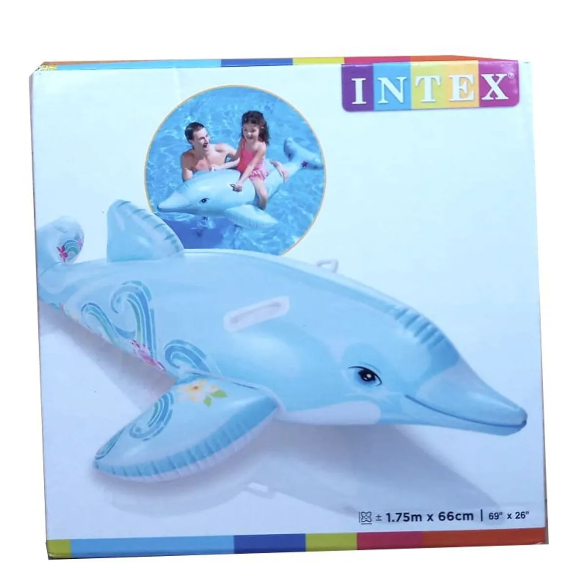 INTEX - Flotador inflable montable modelo Delfín - INTEX