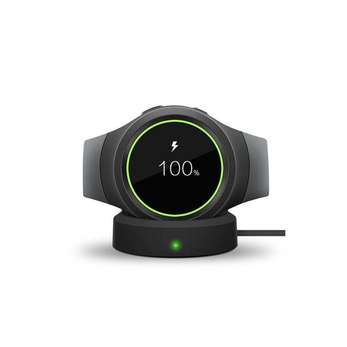 GENERICO - Cargador inalámbrico para Samsung Galaxy Gear S2 Negro