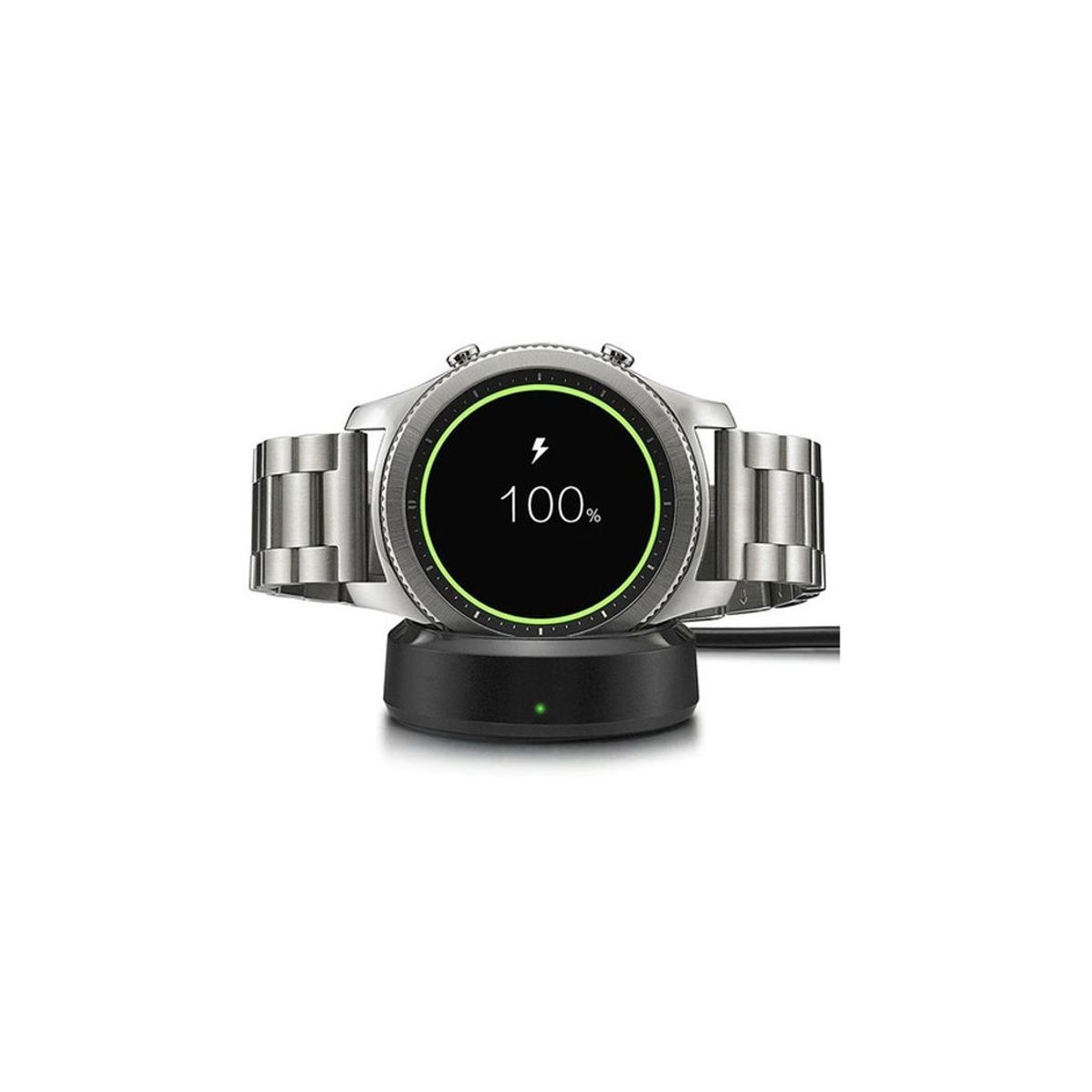 GENERICO - Cargador inalámbrico para Samsung Galaxy Gear S3 Negro