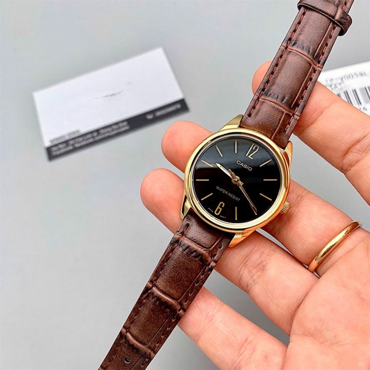 CASIO - Reloj Casio LTP-V005GL-1B Mujer - Marrón