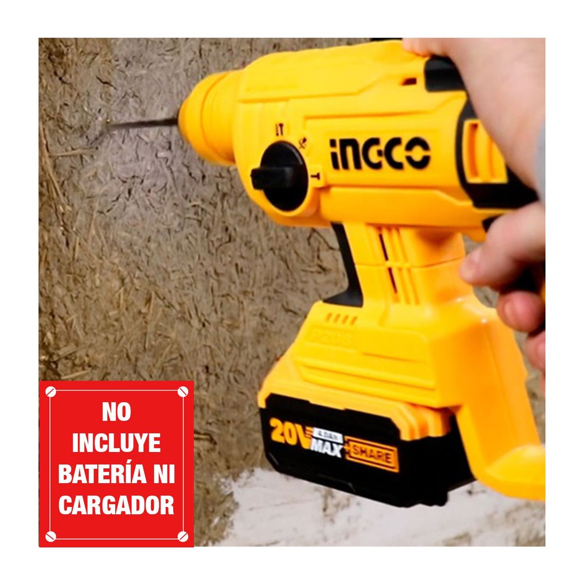 INGCO TOOLS - ROTOMARTILLO SDS PLUS 20V 1 5J INALÁMBRICO PS20 INGCO - CRHLI1601