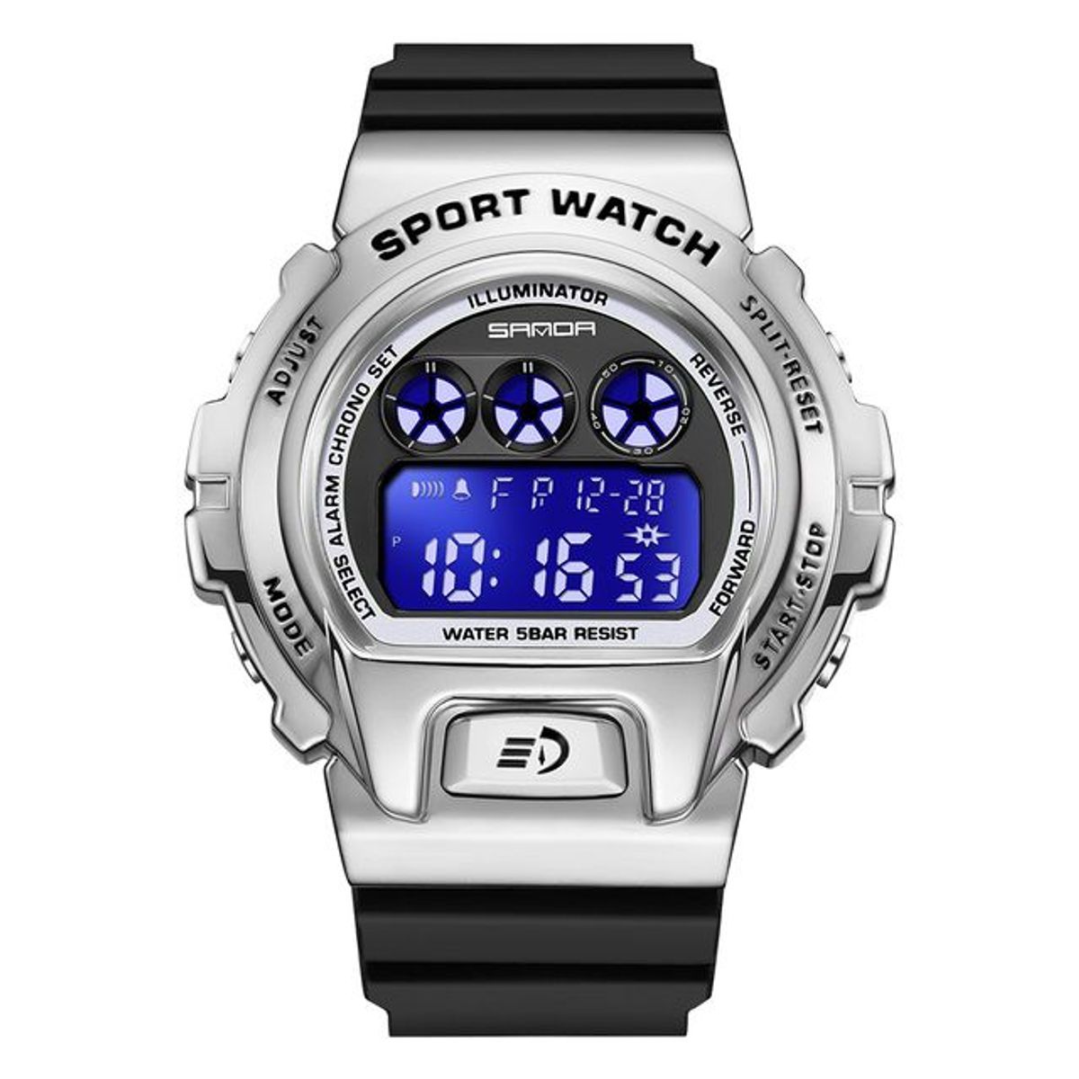 SANDA - RELOJ HOMBRE SANDA PLATEADO TRES ESFERAS 2127