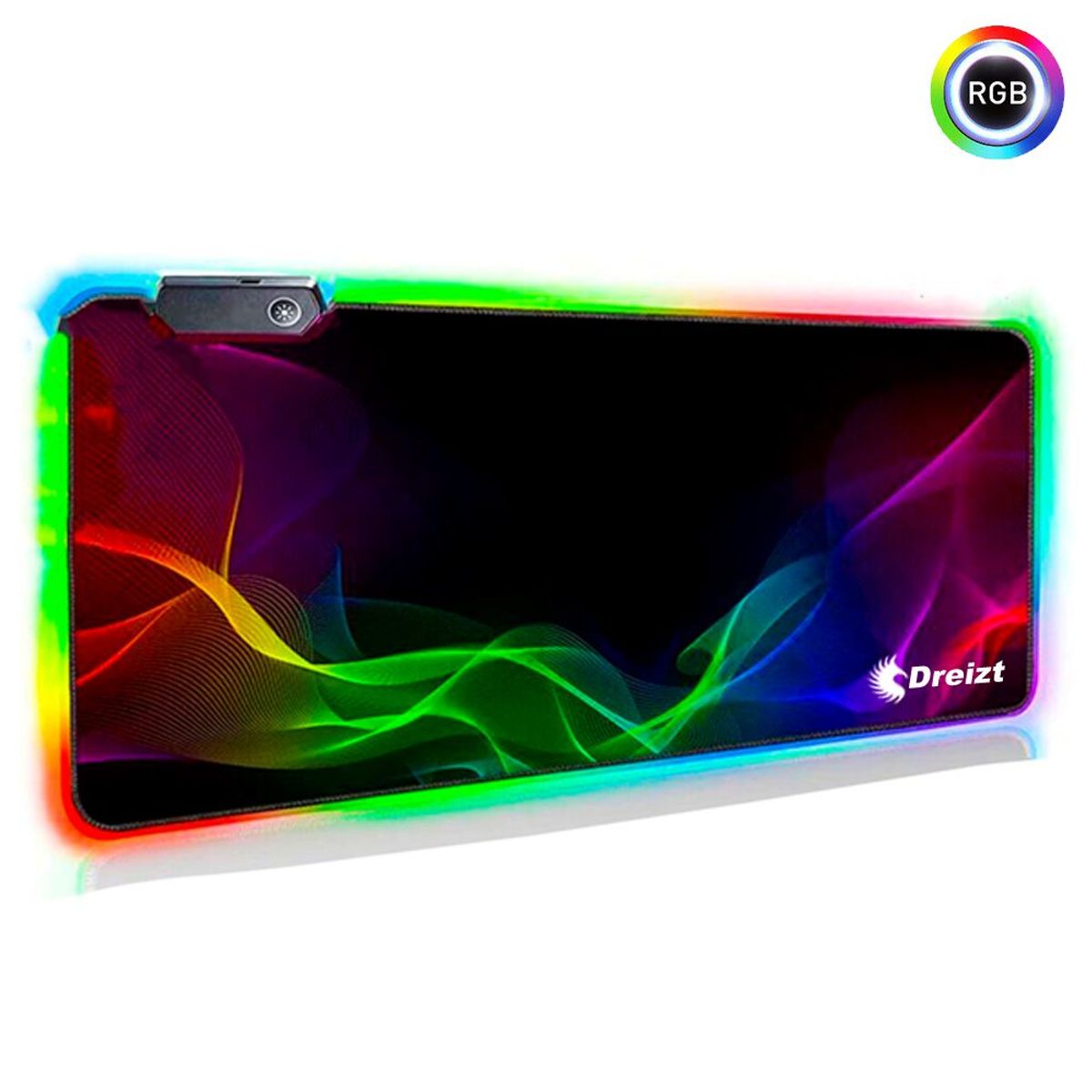 DREIZT - Mousepad Gamer RGB Destellos XL 80cm x 30cm