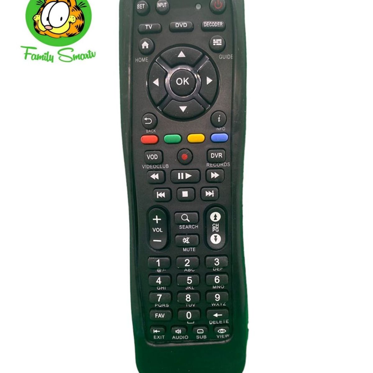 UNIVERSAL - Funda de Silicona para Control Remoto Para Decodificador Movistar Negro