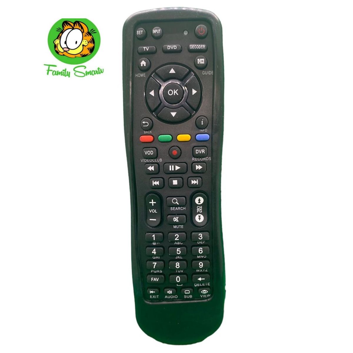 UNIVERSAL - Funda de Silicona para Control Remoto Para Decodificador Movistar Negro