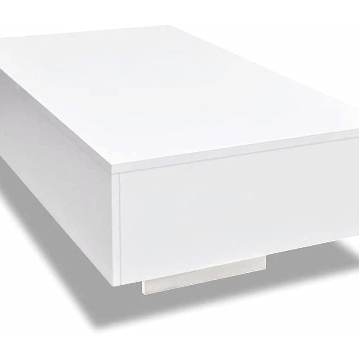 VILLA HOGAR - Mesa de centro shadow con cajón blanco