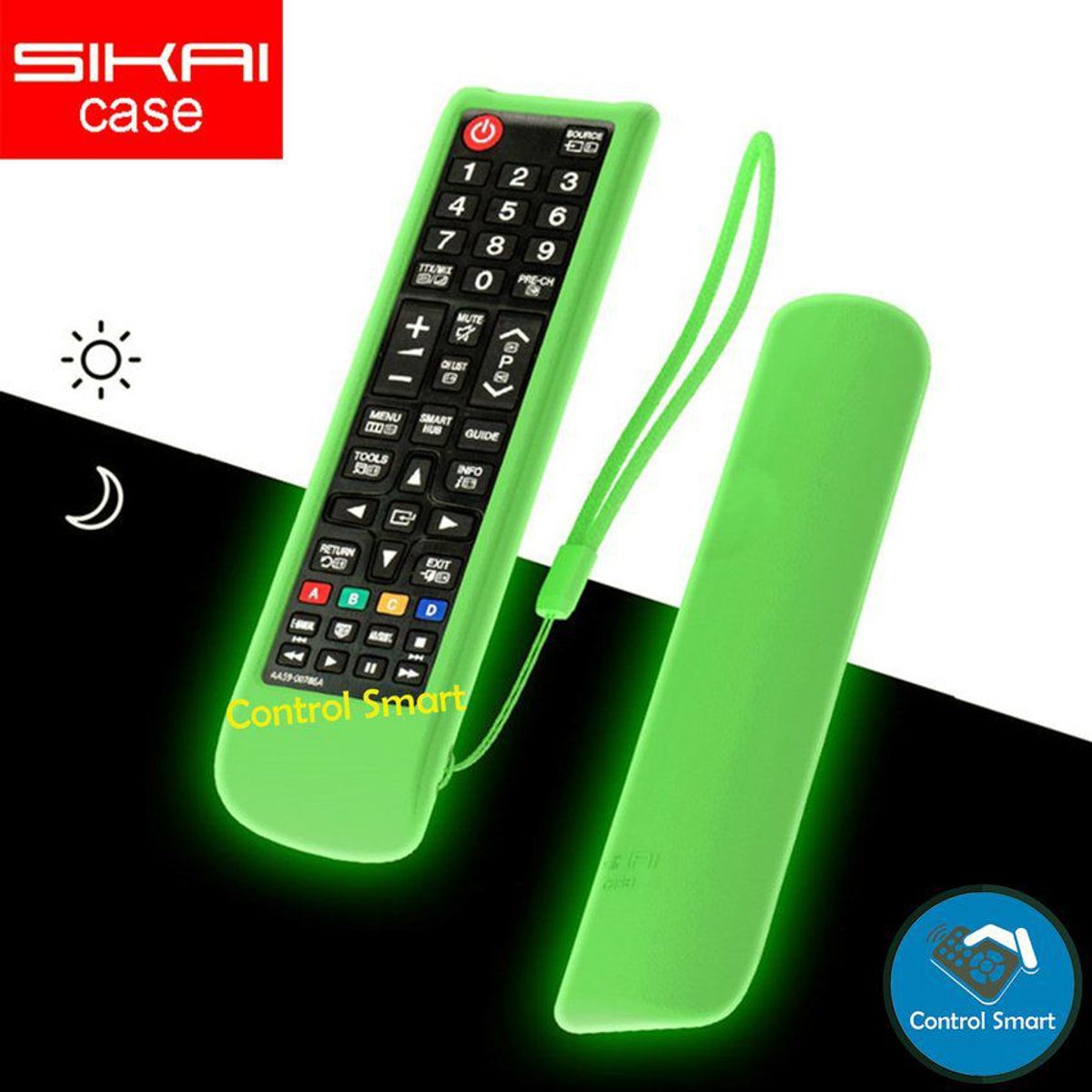 SIKAI - Control Remoto Para Samsung Smart Tv  funda protector - verde