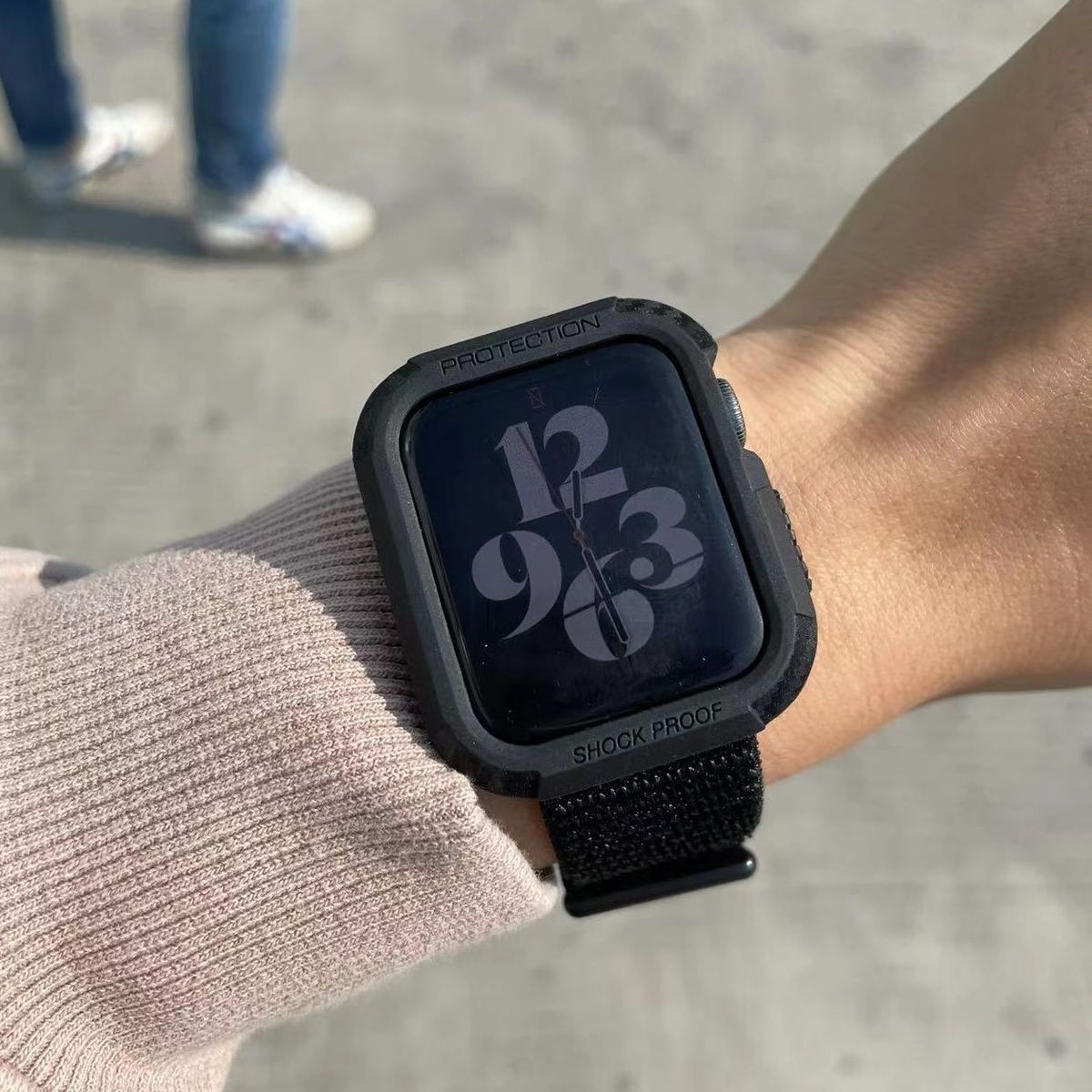 GENERICO - Case Rugger Armor para APPLE WATCH 41mm - 40mm - 38mm - Negro