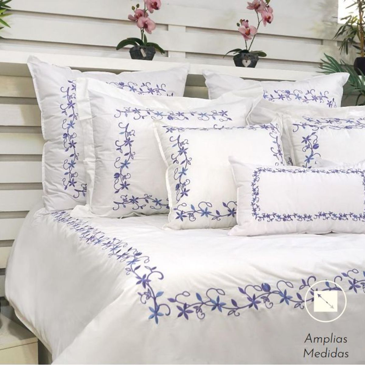 ARLIN TEXTIL - Set Covers Queen size Logo Lila