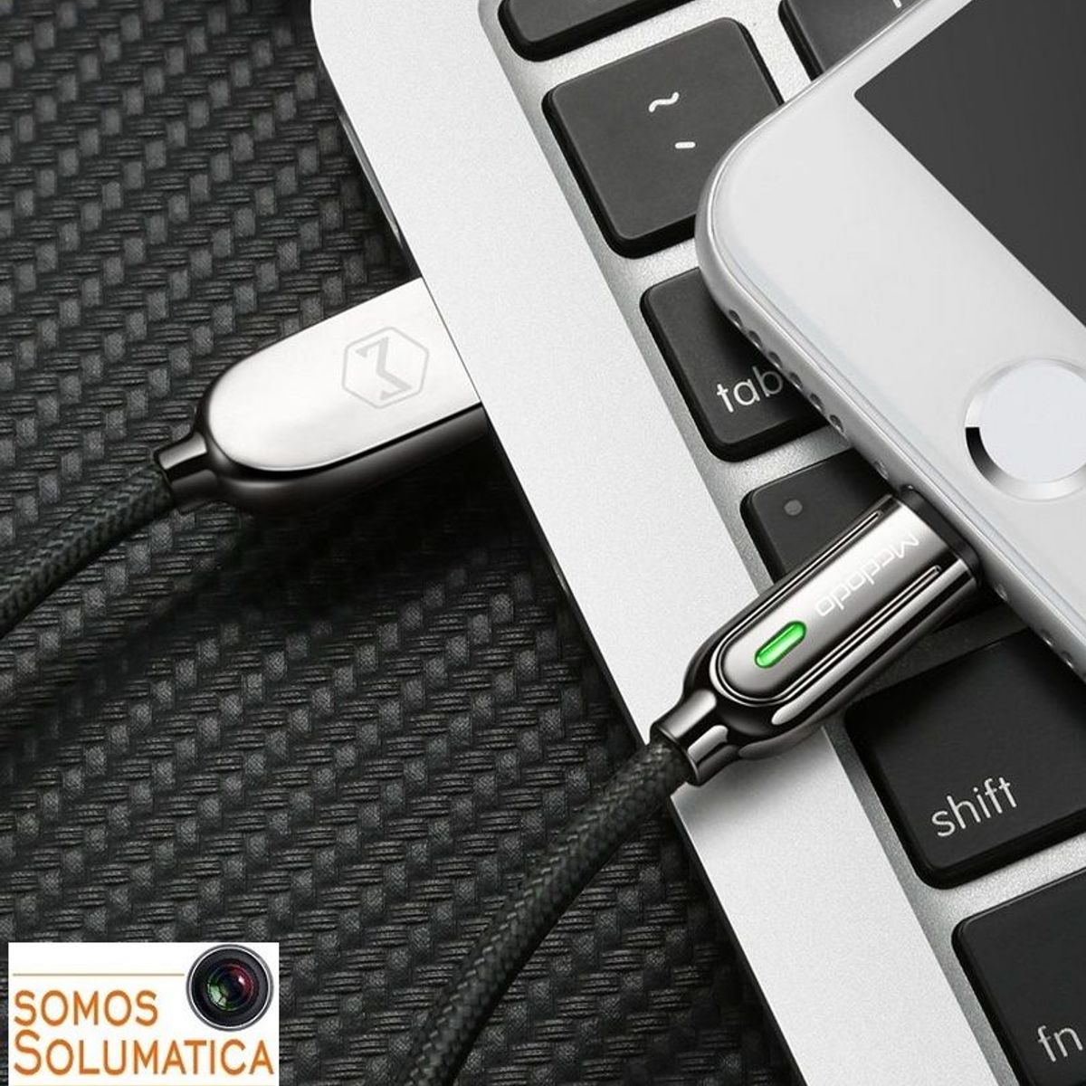 MCDODO - Cable Usb Tipo C 100w 6a - Autoapagado Carga Inteligente - Mcdodo