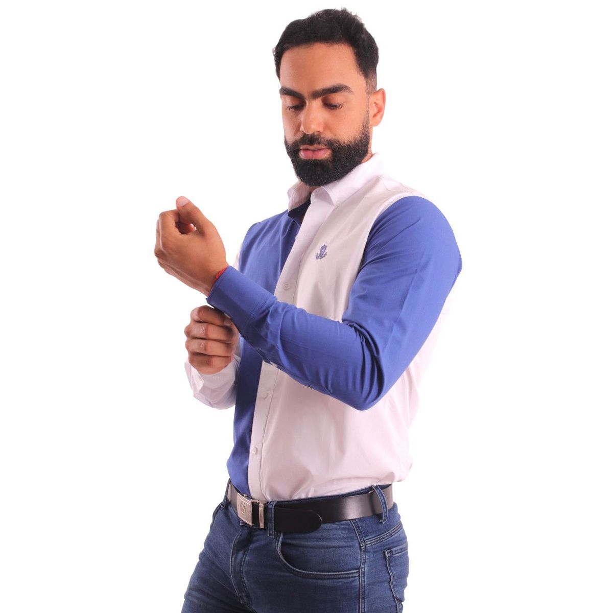 GENERICO - Camisa Manga Larga Piero Biani Hombre AlgodÃ³n Pima.