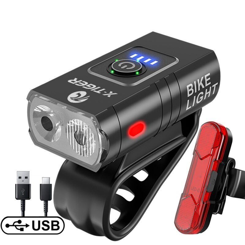 OEM - Set Luces Ciclismo X-TIGER QD0201 1200 Lúmenes