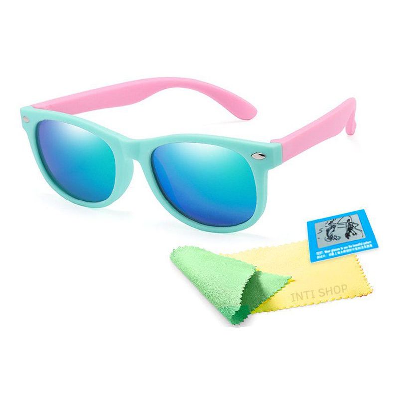 GENERICO - Lentes de Sol Niñas Polarizados Flexibles Uv400 Fucsia Verd