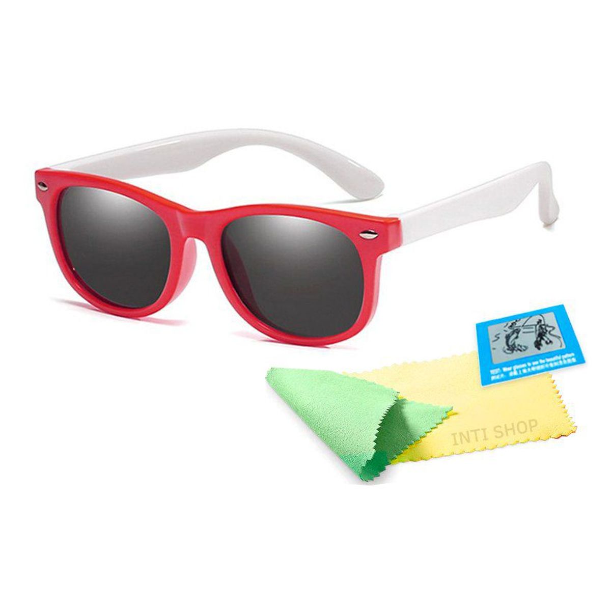 GENERICO - Lentes de Sol Para Niños Polarizados Flex uv400 rojo blanco