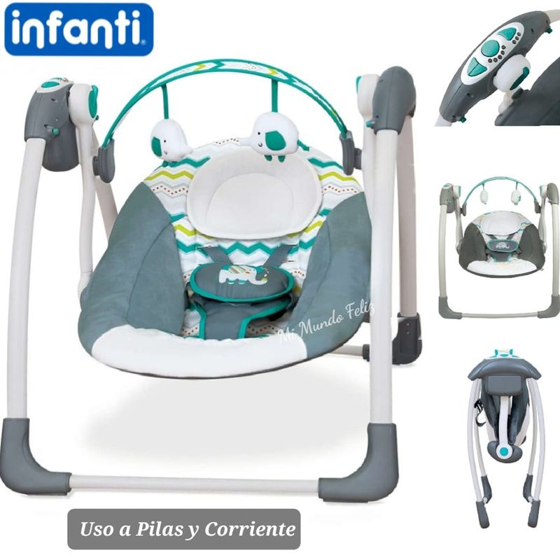 INFANTI - Mecedora Musical Swing Nido Infanti Green 2025