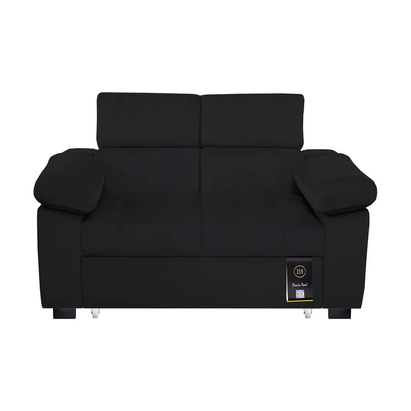 BARAKA HOME - Sofá Cama Baltimore 1.5 Plz - Negro