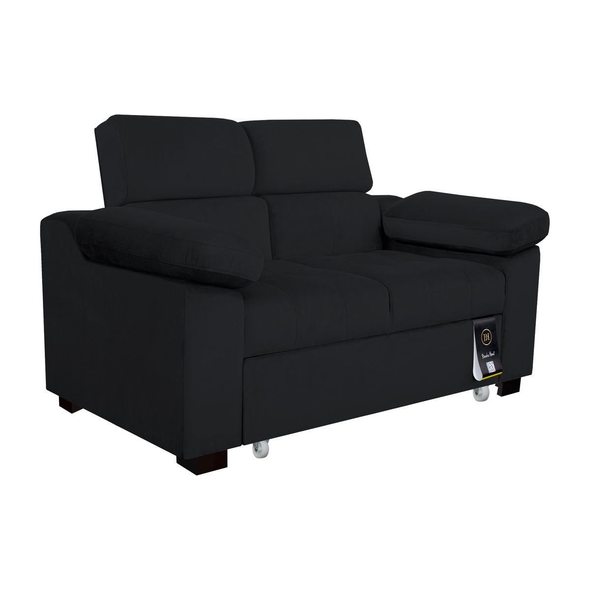 BARAKA HOME - Sofá Cama Baltimore 1.5 Plz - Negro