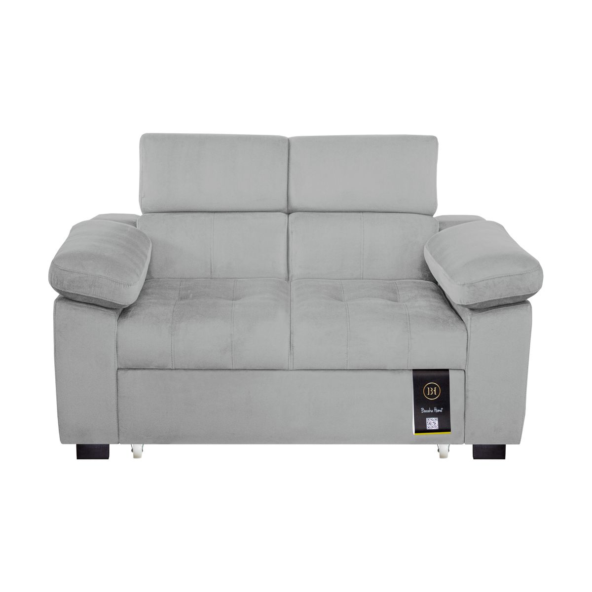 BARAKA HOME - Sofá Cama Baltimore 1.5 Plz - Gris Claro
