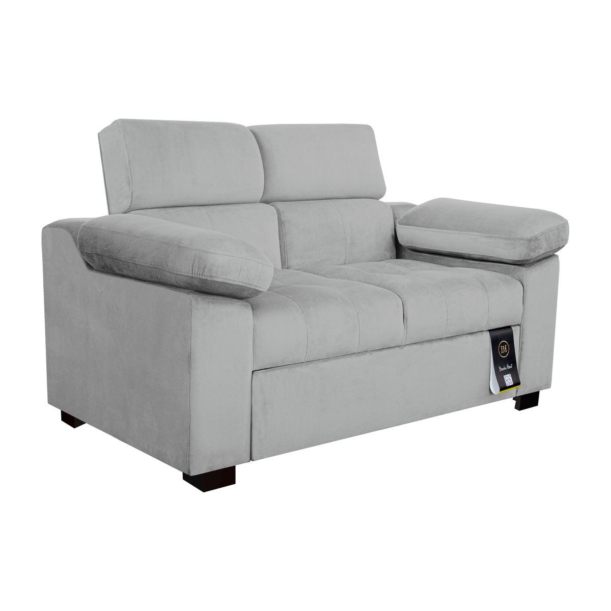 BARAKA HOME - Sofá Cama Baltimore 1.5 Plz - Gris Claro