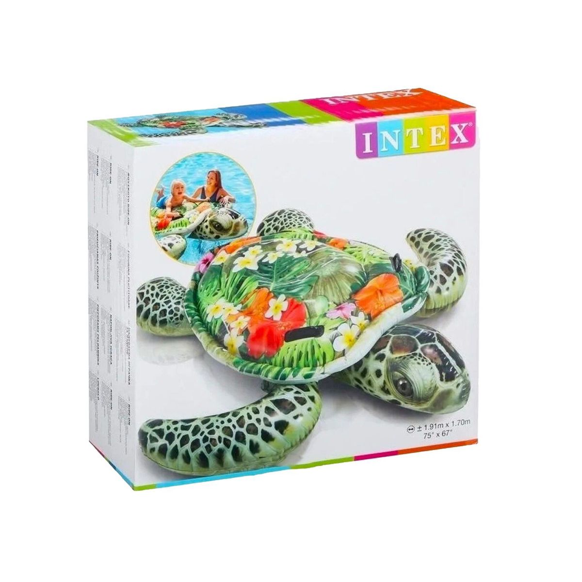 INTEX - Flotador inflable montable modelo Tortuga - INTEX