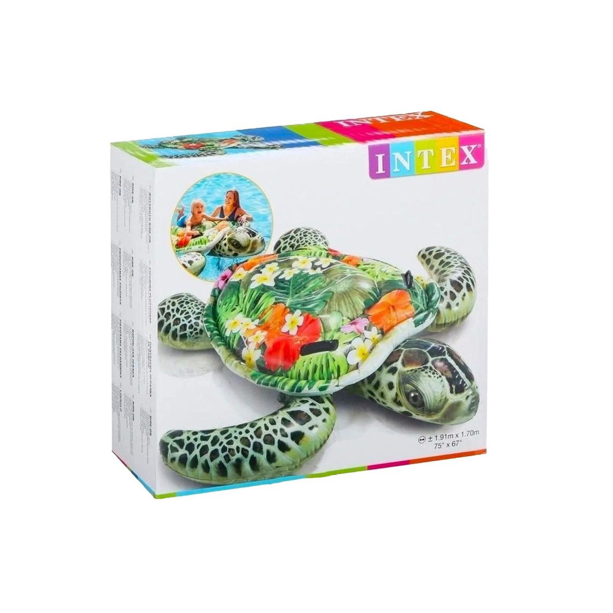 INTEX - Flotador inflable montable modelo Tortuga - INTEX