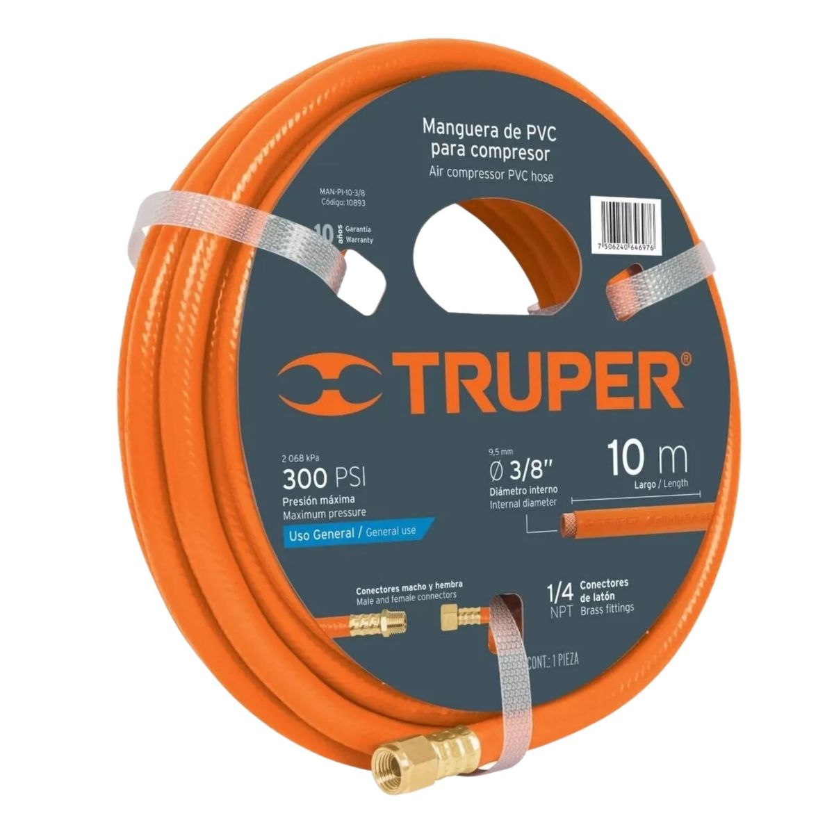TRUPER - Manguera para comprensora comprensor 10m truper