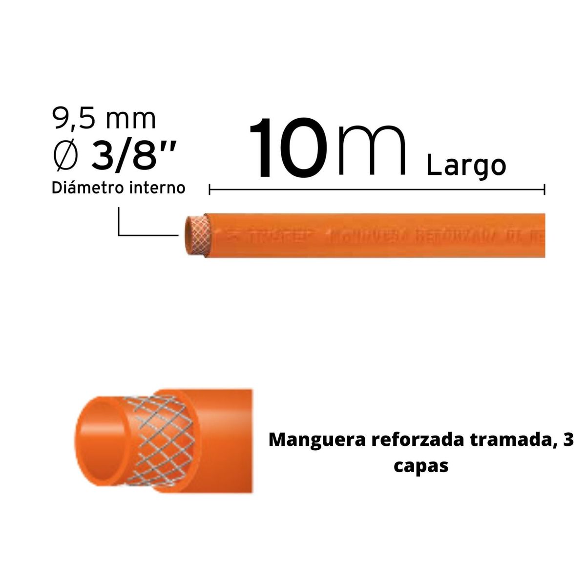 TRUPER - Manguera para comprensora comprensor 10m truper