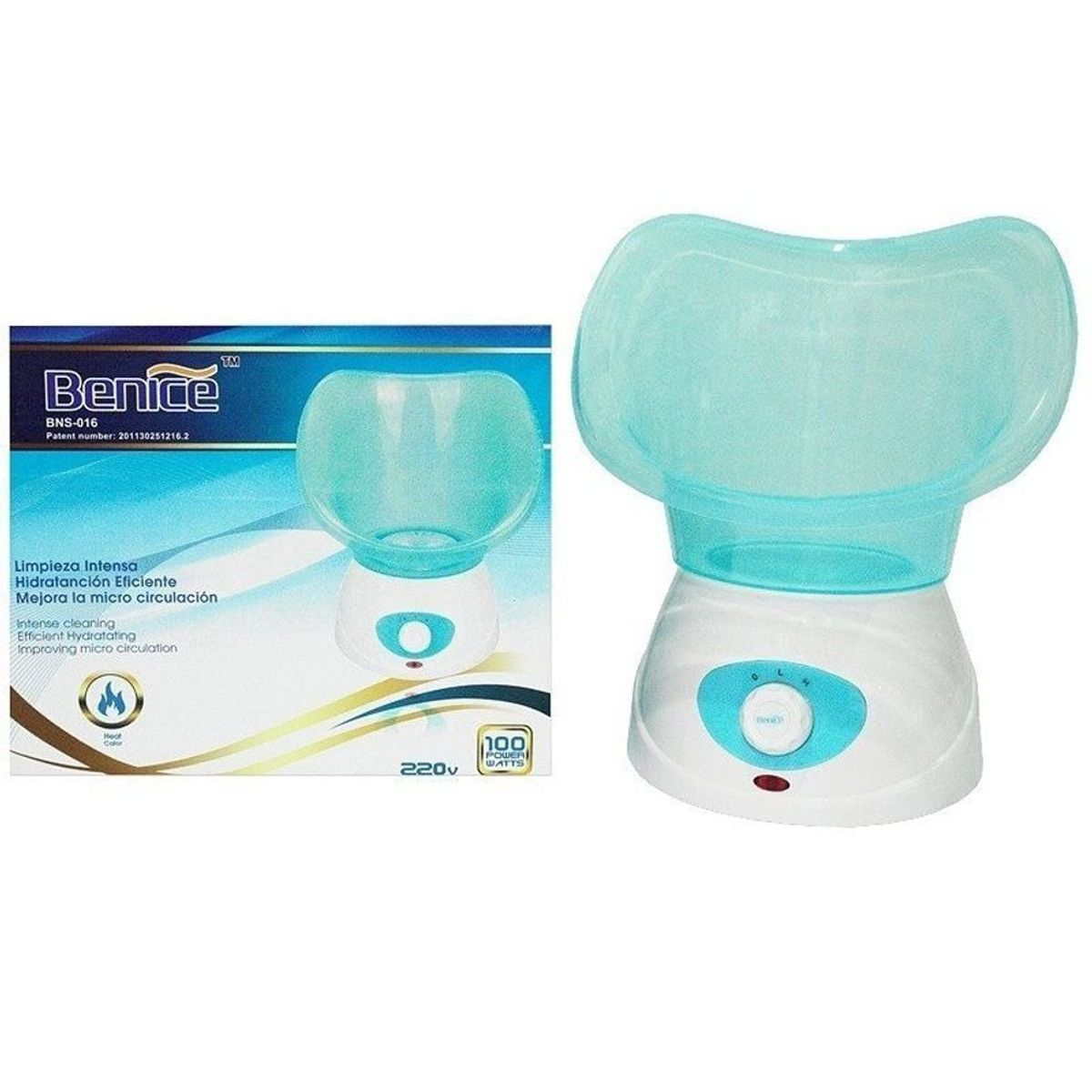 GENERICO - Vaporizador Sauna Facial Limpieza Benice Original