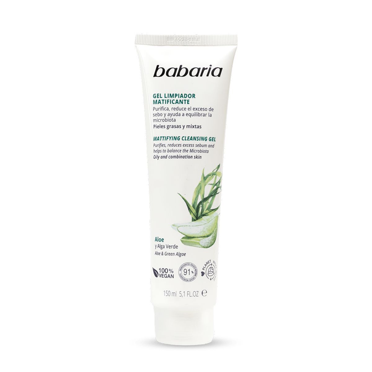 BABARIA - Gel Limpiador Matificante Aloe Vera Babaria_123