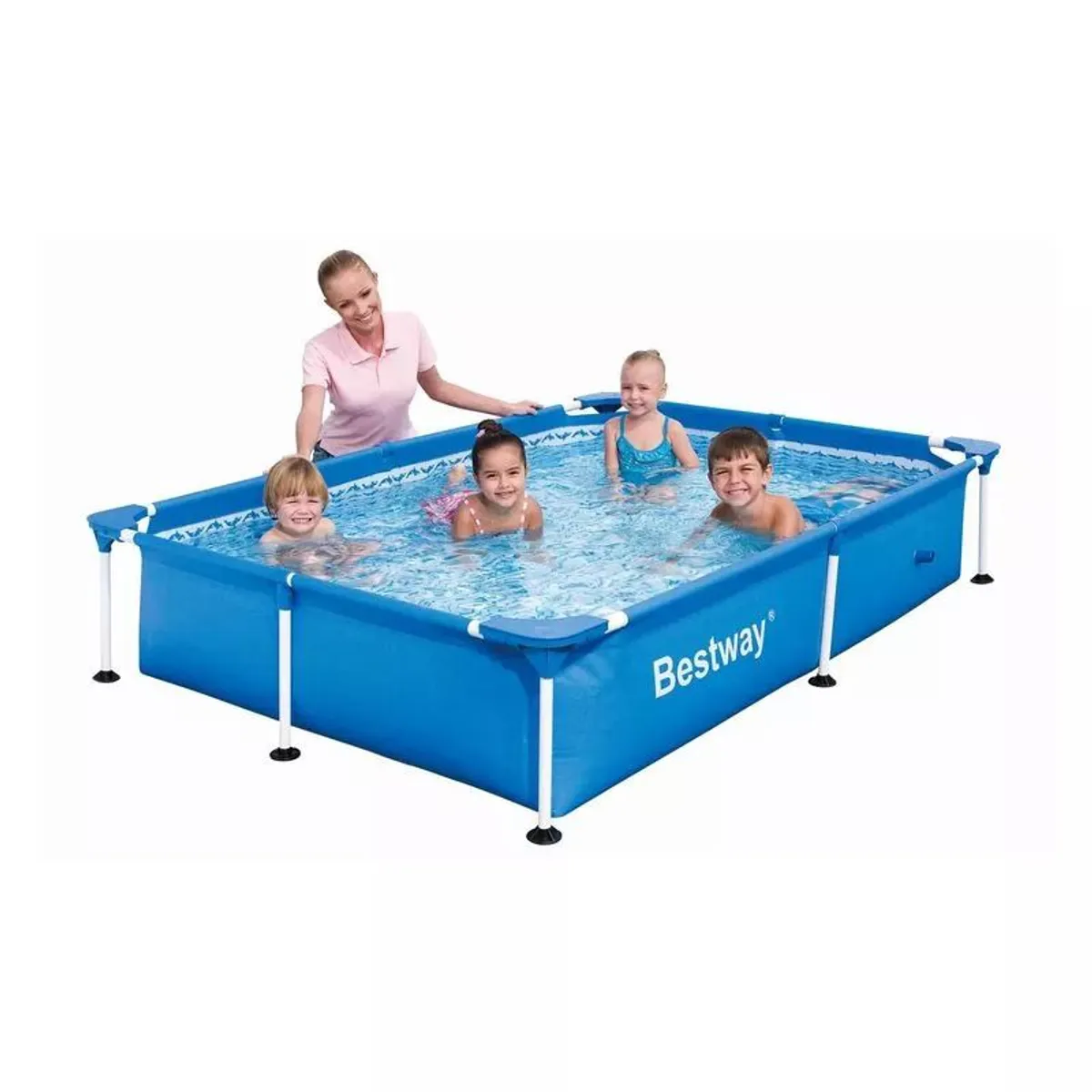 BESTWAY - Bestway - Piscina estructural rectangular Armable 2.21 M x 1.50 M x 43 CM
